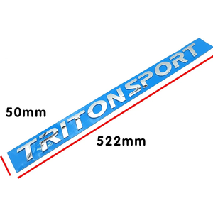ตราสัญลักษณ์รถยนต์ Tritonsport สำหรับติดฝากระโปรงหน้ารถยนต์  โลโก้สติ๊กเกอร์สำหรับรถยนต์มิตซูบิชิ ไทรทัน สปอร์ต L200 <span class=keywords><strong>L300</strong></span> ปี 2005-2024 - Product Image 2