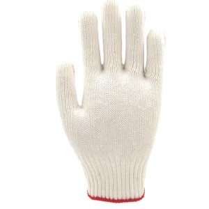 Guante de trabajo de punto blanco Shuoya más barato 30g 40g 50g guante de mecánico guantes de servicio mecánico - Product Image 1