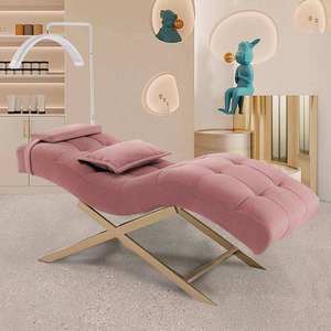 Stainless Steel Foldable Curved Lash Bed Portable Collapsible Massage Table for Beauty Salon Hotel Gym Spa - Product Image 4