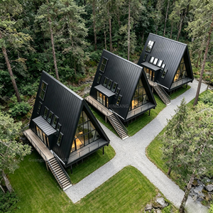 Casa Prefabricada Moderna, Aislada e Impermeable, de Fácil Montaje, para Uso Comercial en Proyectos de Montaña - Product Image 1