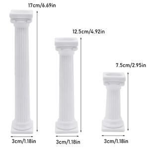 4 Uds columna romana <span class=keywords><strong>pastel</strong></span> soportes escalonados 3 tamaños multicapa <span class=keywords><strong>boda</strong></span> <span class=keywords><strong>Fondant</strong></span> pasteles nivel separador soporte Decoración Juegos <span class=keywords><strong>de</strong></span> herramientas - Product Image 2