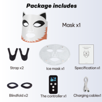 Masque de luminothérapie LED ILUXRED 276 LED 630 850 nm, lumière rouge efficace, thérapie par la lumière rouge, masque facial en silicone infrarouge, luminothérapie LED pour le visage