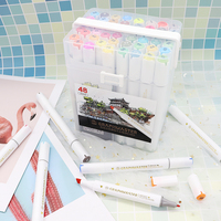 STA Usine prix alcools marqueurs pointe pinceau 80 couleurs artiste marqueurs alcool stylos pour dessin