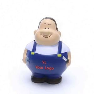 Promotional Chubby Repairman Pu Anti Foam Toys Ball Reliever Stress Toy - Product Image 1