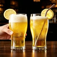 Verre à vin et bière en cristal de 570 ml avec logo personnalisé, soufflé à la main, sans plomb, écologique, compatible lave-vaisselle, pour Pilsner, Tulip, Pint - Vente en gros