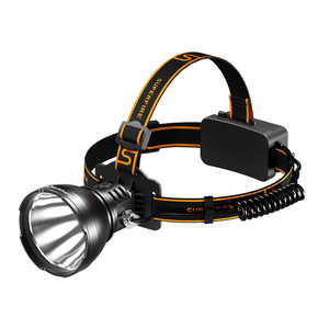 Linterna frontal Superfire de luz amarilla, 2000Lm, alcance de 400M, LED recargable de aleación de aluminio para senderismo, camping, minería - Product Image 2