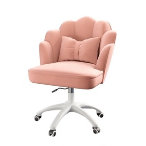 Fauteuil de maquillage moderne en tissu à pétales, réglable en hauteur, idéal pour les salons de coiffure et instituts de beauté - Product Image 6