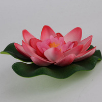 Feuilles de Lotus artificielles blanches, 11 pièces, fleurs d'étang d'eau, piscine flottante, plantes de jardin pour maison et mariage