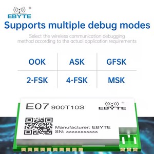 Ebyte ODM E07-900T10S 10dBm Low Power Consumption 868MHz 915MHz TI CC1101 <b>Rf</b> Chip SMD SoC SMD <b>Wireless</b> Serial Port <b>Module</b> - Product Image 3