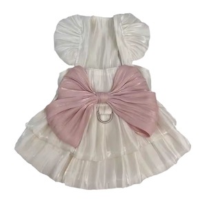 Robe de princesse pour animaux de compagnie, jupe blanche fluide, décorative pour le printemps, pour chiens et chats - Product Image 5