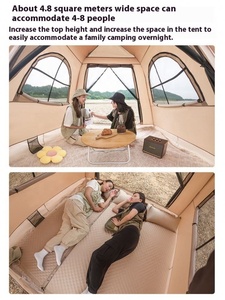 <span class=keywords><strong>Set</strong></span> completo di tenda a cupola gonfiabile istantanea per 4-5 persone con pompa manuale One Touch Setup Air Shelter per famiglie in campeggio - Product Image 4