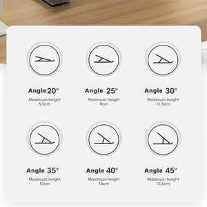 Support d'écran d'ordinateur à double écran avec double section pour le levage Rotation universelle Empilable Fer noir et ABS Nouveau en stock - Product Image 3