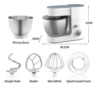 เครื่องผสมอาหารแบบตั้งโต๊ะอเนกประสงค์ระดับมืออาชีพ ขนาด 5 <span class=keywords><strong>ล</strong></span>ิตร 600 วัตต์ พร้อมหัวตี<span class=keywords><strong>แป้ง</strong></span>สำหรับทำ<span class=keywords><strong>เค้ก</strong></span>และเบเกอรี่ เครื่องผสมอาหารแบบดาวเคราะห์ไฟ<span class=keywords><strong>ฟ</strong></span>้า - Product Image 4