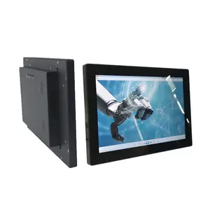 12.1 Inch HD Ture Flat Rugged Panel 380nits LCD Display HDMI USB IPS Tft Industrial Capacitive Touch Screen Monitor