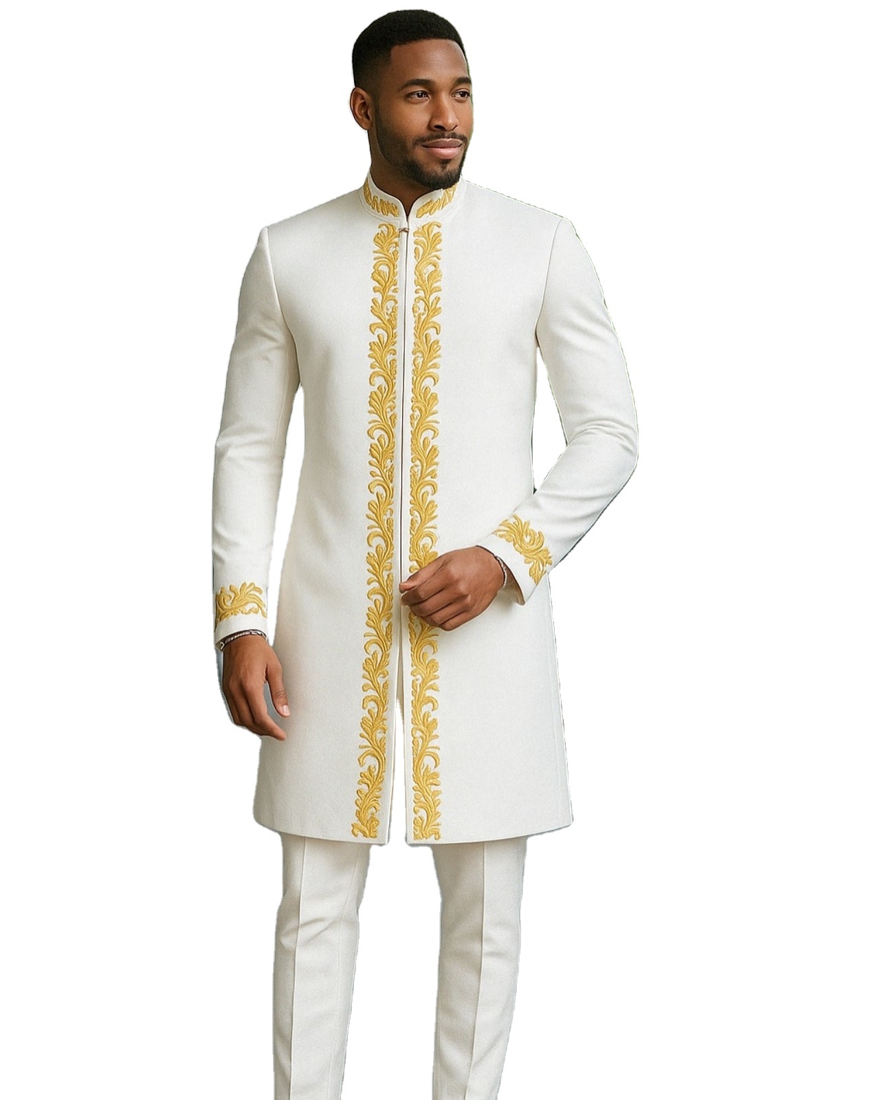 white party dress for men Stretch Shirt Perfect gift for a Gentleman Dress Code All White Party