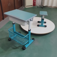 Meubles de classe pour écoles, directement de l'usine, bureau et chaise individuels réglables en hauteur, chaises d'étude pour les étudiants dans la bibliothèque