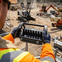 Équipement de télécommande hydraulique à transmission stable longue portée de 1000 m pour zones de construction à haut risque