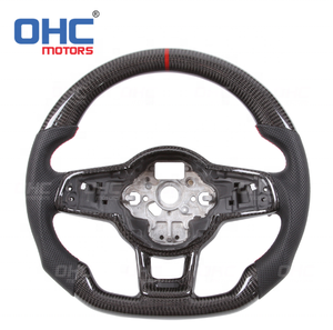 Volant en fibre de carbone pour volkswagen VW <span class=keywords><strong>Golf</strong></span> 7 golf7 mk7 <span class=keywords><strong>gti</strong></span> <span class=keywords><strong>7r</strong></span> Volants OHC MOTOR - Product Image 1