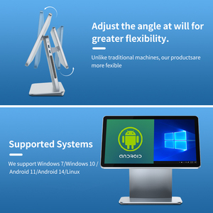 15.6 inch Màn hình kép hệ thống POS bán lẻ Windows Android POS máy hợp kim nhôm siêu mỏng bảng điều chỉnh máy tính để bàn tiền mặt đăng ký - Product Image 4