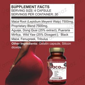 OEM/Factory Custom Maca Butt Enhancement Kräuter ergänzungen Kapseln Butt Contour ing und Vergrößerung mit Lifting-Vorteilen - Product Image 3