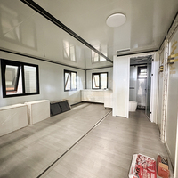 Villa mobile modulaire de luxe préfabriquée à deux chambres de haute qualité avec cuisine intégrée pour hôtel résidentiel ou zone écologique