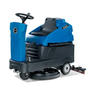 Drive type of floor cleaner machines, push button version, spray water, dry, three-in-one workshop, factory hotel genera sweeper