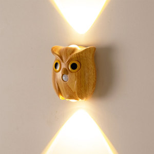 Intelligent Induction Owl Night <b>Light</b> No Wiring Magnetic Suction Rechargeable for Hallway - Product Image 4