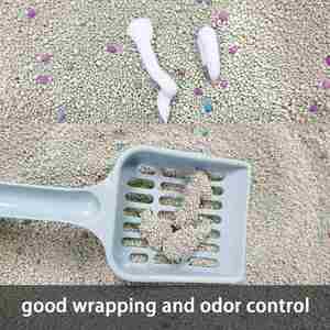 Litière pour chat en bentonite de qualité supérieure, grise, faible teneur en poussière, forte absorption, contrôle des odeurs - Product Image 3