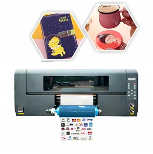 X-roland A3 UV DTF stampante pellicola da stampa copertura e laminazione adesivo di trasferimento UV 2 in1