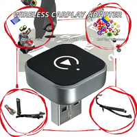Adaptateur CarPlay sans fil universel JianYu Z18 Installation facile pour iPhone et Android Compatible VW Bora Polo Mk4 BMW F20 Mazda