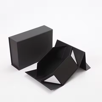 Boîte cadeau pliable avec fermeture magnétique, emballage cosmétique, design et taille de logo personnalisés