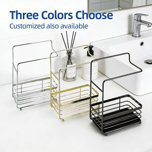 Support métallique pour torchons de cuisine et salle de bain, égouttoir de rangement pour évier avec plateau de drainage amovible - Product Image 2