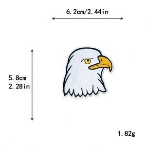 Iron on Embroidered Leopard Smile <b>Face</b> Headphone Skateboard Adhesive Bandage LOL Skull Eagle Patches for Clothes Bag Decoration - Product Image 3