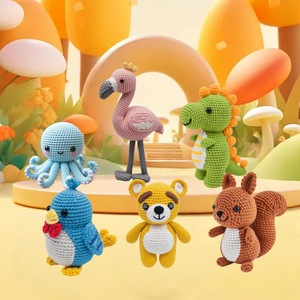 Kit de crochet pour débutants 6 pièces avec tutoriels vidéo étape par étape sur le thème des animaux, kit de crochet pour débutants pour adultes - Product Image 6