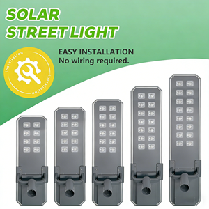 Lampadaire solaire tout-en-un étanche IP65 200W, lampe solaire intégrée pour une utilisation en extérieur dans les jardins, les routes, les paysages - Product Image 2