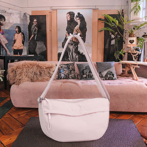 Fashion Spring Waterproof Women's <b>Small</b> Sling <b>Bag</b> <b>Shoulder</b> Handbag Single Strap Zipper Closure Polyester Microfiber - Product Image 2