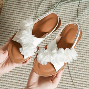 Sandales d'été transfrontalières pour filles, nouvelle mode 2026, pour jeunes et grandes filles, plates, pour étudiantes - Product Image 4