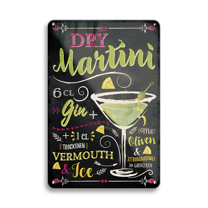 Enseignes en étain personnalisées pour <span class=keywords><strong>cocktail</strong></span> vif Plaques métalliques vintage pour boissons alcoolisées Martini Publicité Bar Pub Club Maison Maison Décoration - Product Image 2