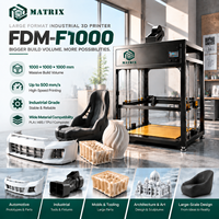 Imprimante 3D industrielle automatique FDM1000, nouvelle, taille réelle, USB, pour studios d'art, sculptures, statues, expositions