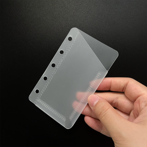 <strong>Mini</strong> Transparent Cash <strong>Envelope</strong> 5 Ring Zipper-Free Loose-Leaf Diary Planner Binder - Product Image 3