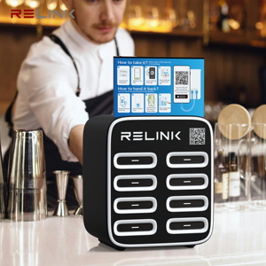 Máquina Expendedora de Banco de energía compartida de 8 ranuras, panel acrílico OEM para estaciones de carga móviles, alquiler de Banco de energía - Product Image 1