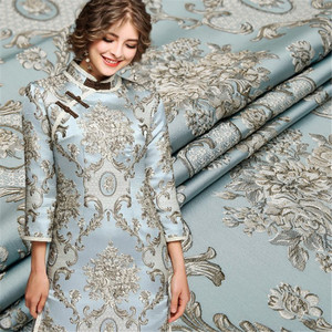 Tela de brocado Popular y brillante para hombre, tela Jacquard bordada, flor de ciruela para vestido Formal, camisa de traje - Product Image 2