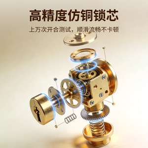 Candado de imitación de cobre Leves, tipo HP, con resorte, para uso doméstico, núcleo de alta precisión - Product Image 1