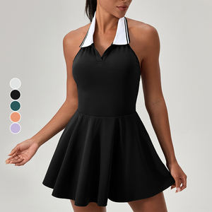 LVD191户外无背运动网球裙挂领轻便女式翻领透气高尔夫裙 - Product Image 5