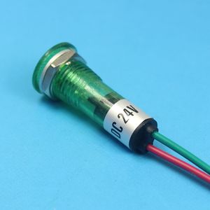 10毫米塑料指示灯信号灯，带引脚端子平头3-220V红色黄绿色塑料霓虹灯指示灯 - Product Image 2