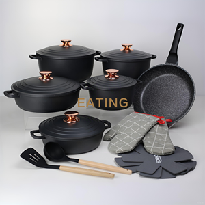 Juego <span class=keywords><strong>de</strong></span> utensilios <span class=keywords><strong>de</strong></span> cocina comercial <span class=keywords><strong>de</strong></span> 18 piezas <span class=keywords><strong>para</strong></span> placa <span class=keywords><strong>de</strong></span> inducción-3mm <span class=keywords><strong>de</strong></span> espesor 20/24/28cm ollas y sartenes, utensilios <span class=keywords><strong>de</strong></span> cocina <span class=keywords><strong>de</strong></span> aluminio con revestimiento antiadherente a granel - Product Image 6