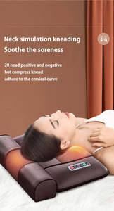S87 Hochwertiges Elektrisches Knetmassagegerät <span class=keywords><strong>Shiatsu</strong></span> Ganzkörper-Vibrationsmassage Rückenmassagekissen - Product Image 5