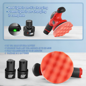 PLATYPUS Polisseuse orbitale mini sans fil 12V pour voiture, excentricité 9MM, 6 vitesses, batterie 2.0Ah, puissance 120W, portable, plateau 6 pouces - Product Image 4