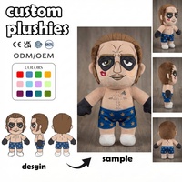 Fabricant de jouets en peluche personnalisés en gros – Adorables personnages tatoués en short, cadeaux de grande ouverture pour la salle de sport, jouets en peluche sur mesure