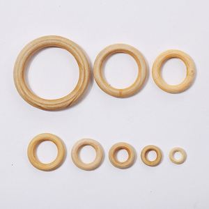 Anillo redondo de madera Natural sin terminar de alta calidad, anillo circular de loto para fabricación de joyas DIY - Product Image 3